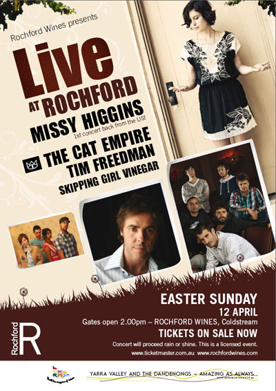 Live at Rochford - Missy Higgins & The Cat Empire (12th April 2009)